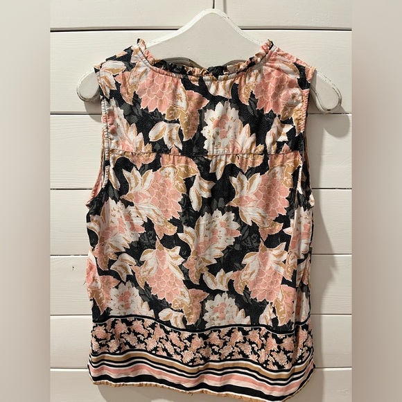 CREAM floral blouse size 42 - Picture 6 of 6
